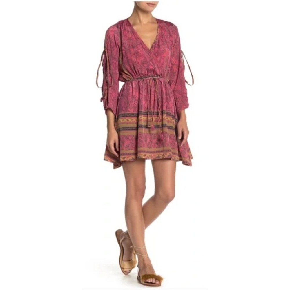 Anthropologie‎ Raga Passion Struck Slit Sleeve Dress Size M
